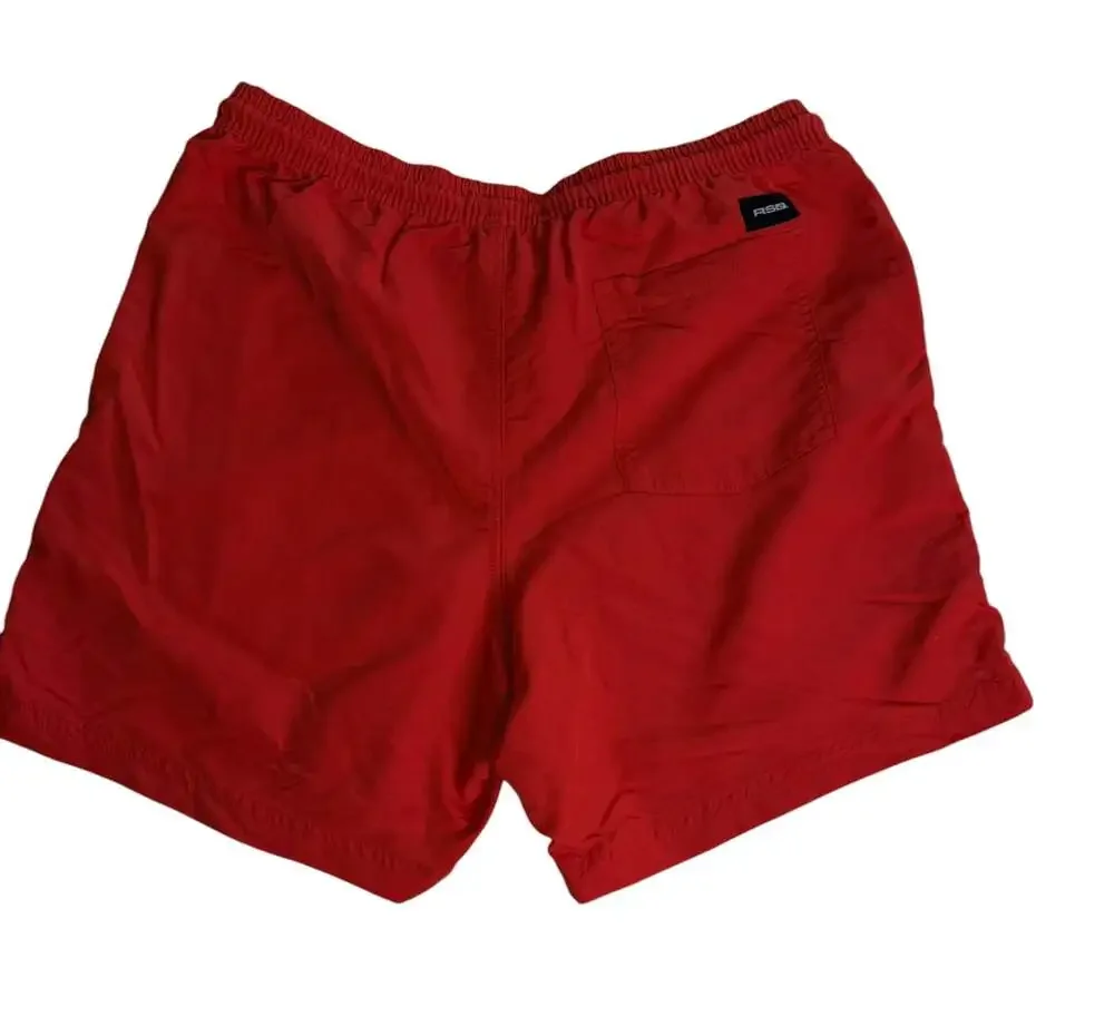 RSQ Men's Orange Nylon Shorts Size M